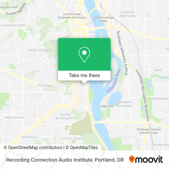 Recording Connection Audio Institute map
