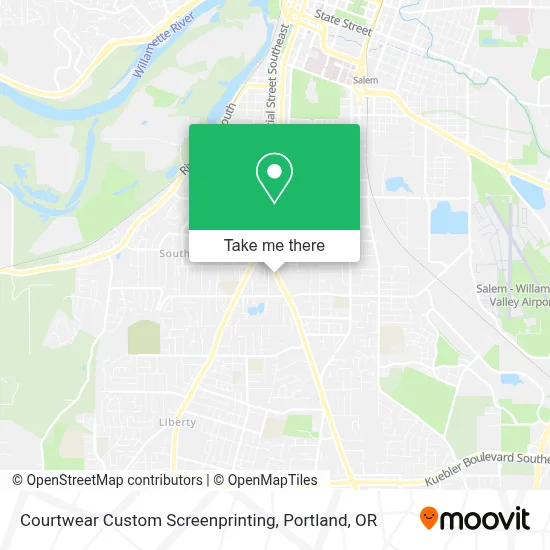 Courtwear Custom Screenprinting map