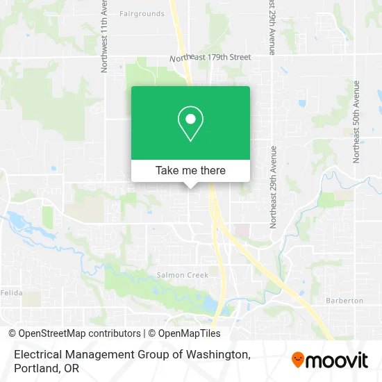 Electrical Management Group of Washington map