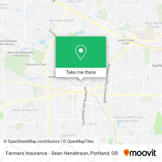 Farmers Insurance - Sean Henderson map