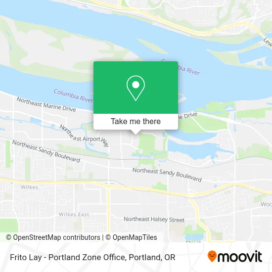 Frito Lay - Portland Zone Office map