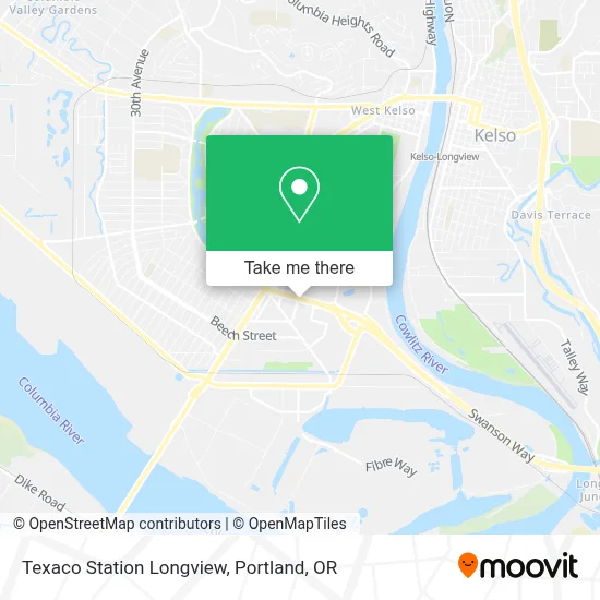 Texaco Station Longview map