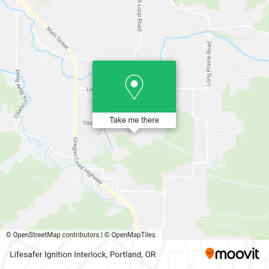 Lifesafer Ignition Interlock map