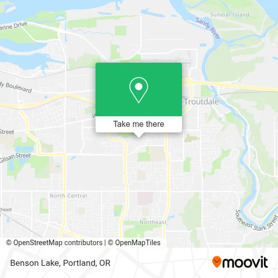 Benson Lake map