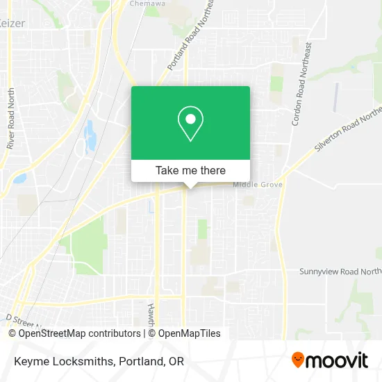 Keyme Locksmiths map