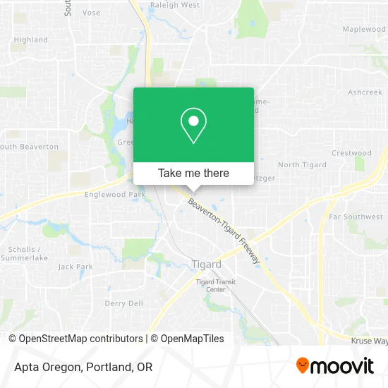 Apta Oregon map