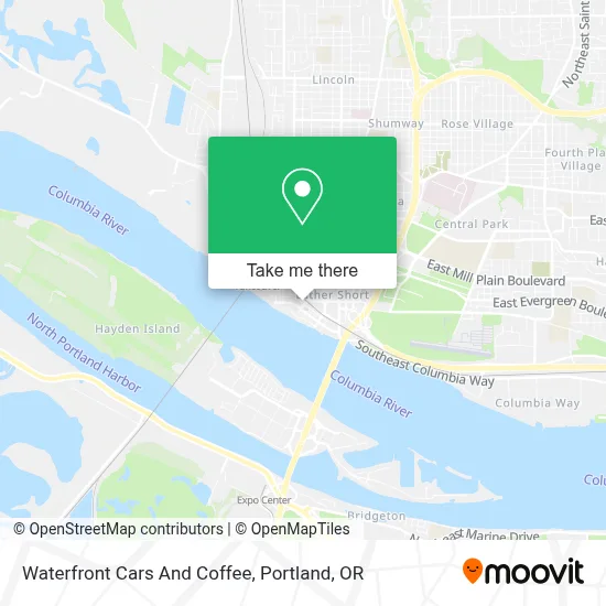 Waterfront Cars And Coffee map