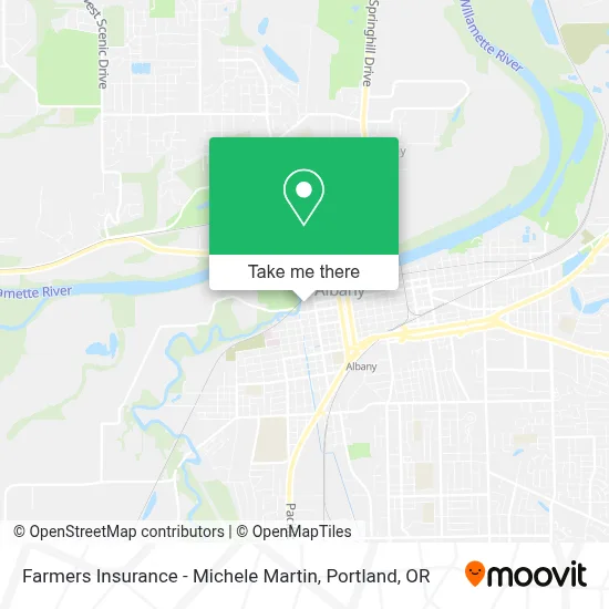 Farmers Insurance - Michele Martin map