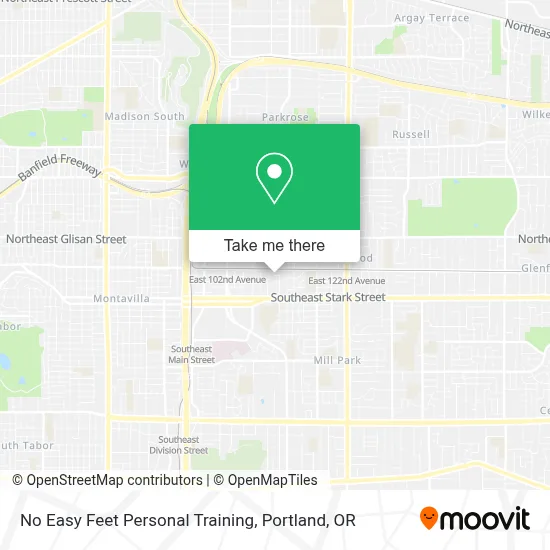 No Easy Feet Personal Training map