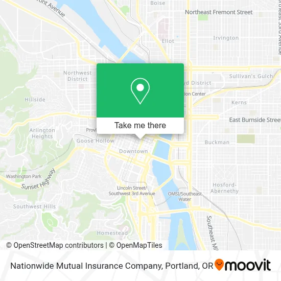 Nationwide Mutual Insurance Company map