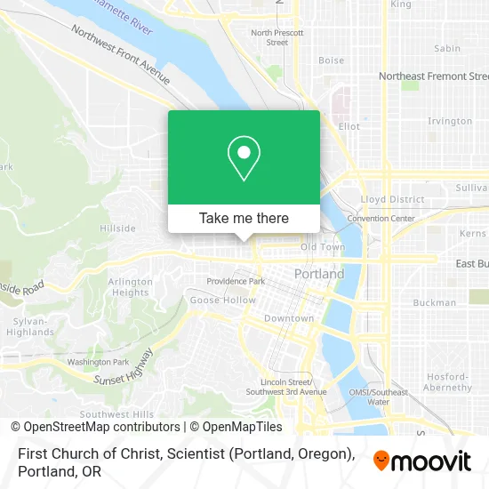 First Church of Christ, Scientist (Portland, Oregon) map