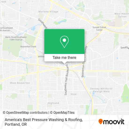 America's Best Pressure Washing & Roofing map