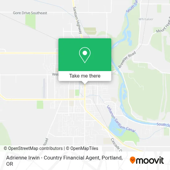 Adrienne Irwin - Country Financial Agent map