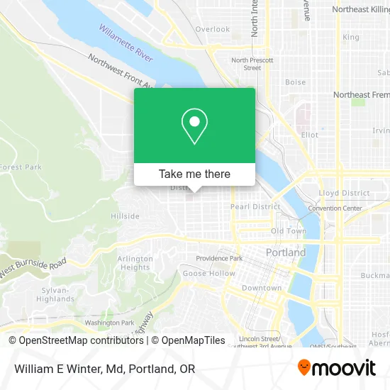 William E Winter, Md map