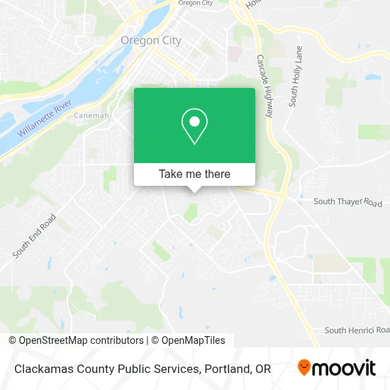 Clackamas County Public Services map