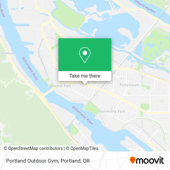 Portland Outdoor Gym map