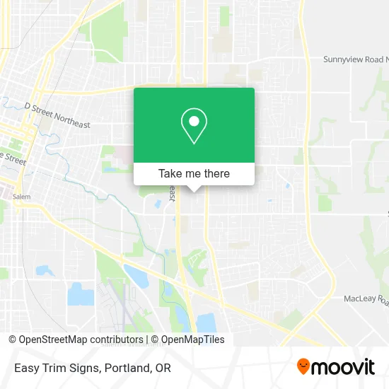 Easy Trim Signs map