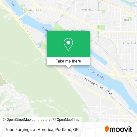 Tube Forgings of America map