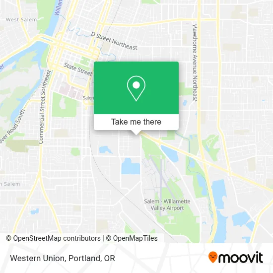 Western Union map