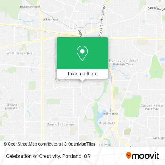 Celebration of Creativity map