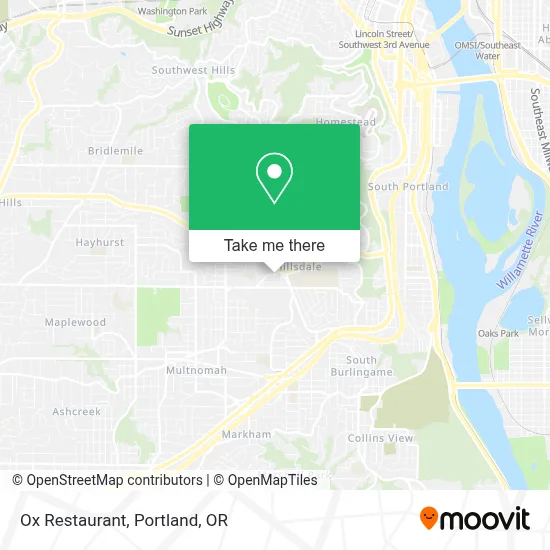 Ox Restaurant map