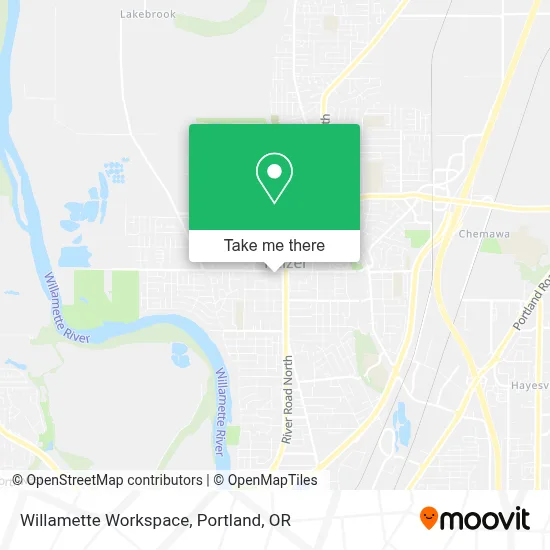 Willamette Workspace map