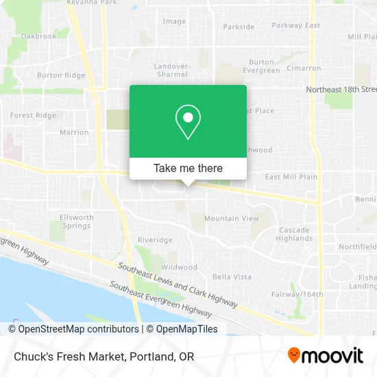 Chuck's Fresh Market map