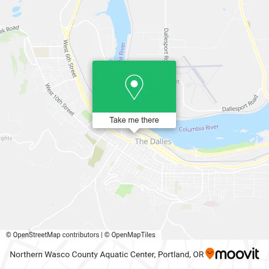 Northern Wasco County Aquatic Center map
