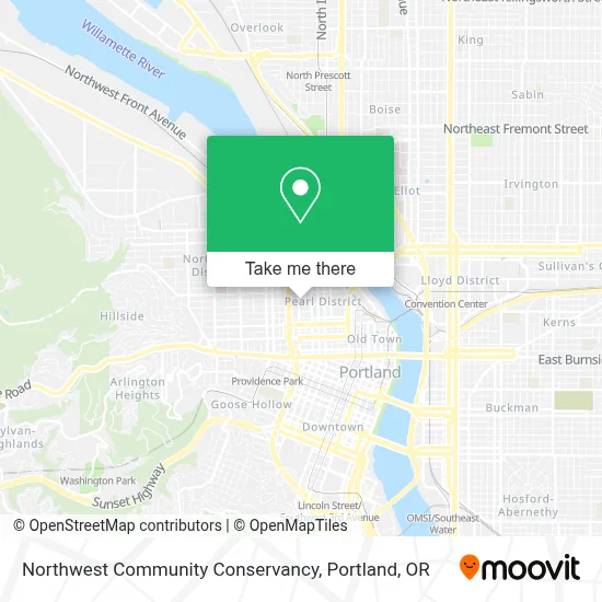 Northwest Community Conservancy map
