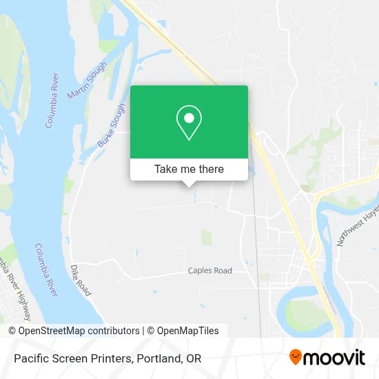 Pacific Screen Printers map