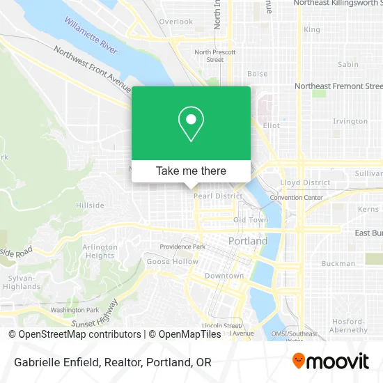 Gabrielle Enfield, Realtor map