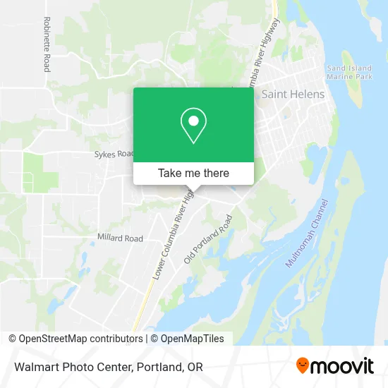 Walmart Photo Center map