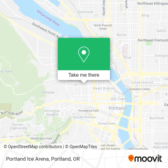 Portland Ice Arena map
