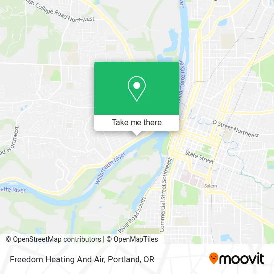Freedom Heating And Air map