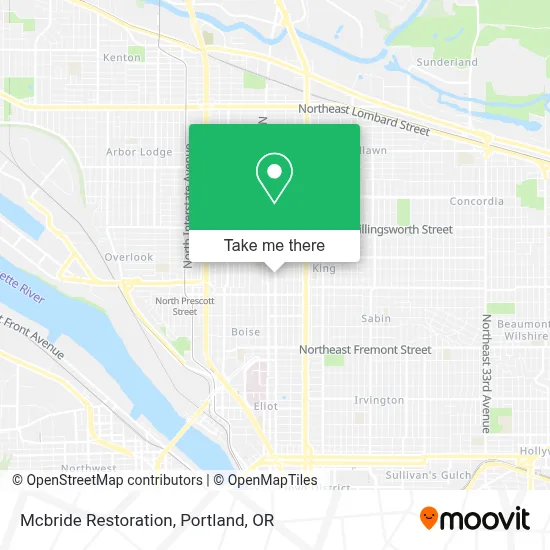 Mcbride Restoration map