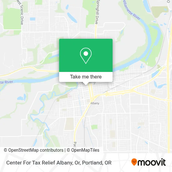 Center For Tax Relief Albany, Or map