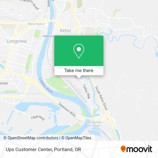 Ups Customer Center map