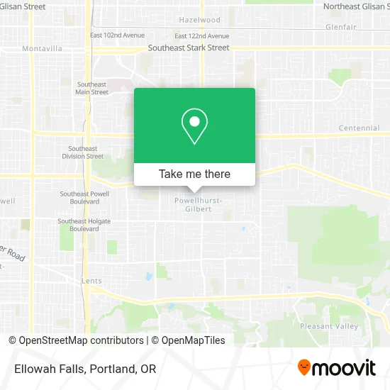 Ellowah Falls map