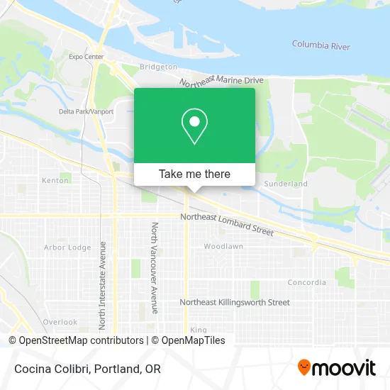 Cocina Colibri map