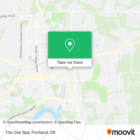 The One Spa map