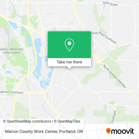 Marion County Work Center map