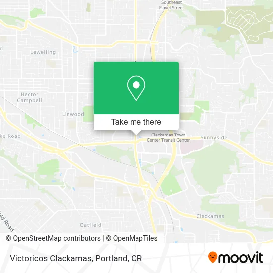 Victoricos Clackamas map