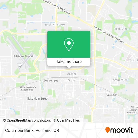 Columbia Bank map