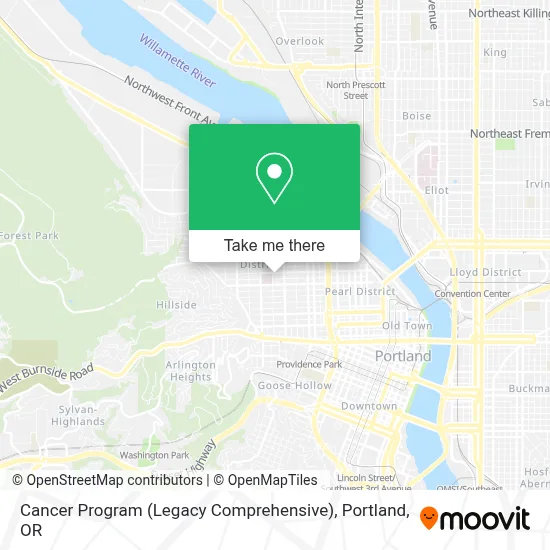 Cancer Program (Legacy Comprehensive) map