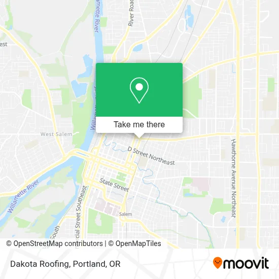 Dakota Roofing map