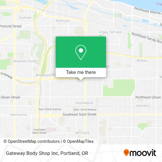 Gateway Body Shop Inc map