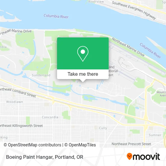 Boeing Paint Hangar map