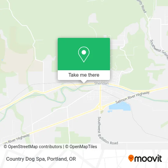 Country Dog Spa map