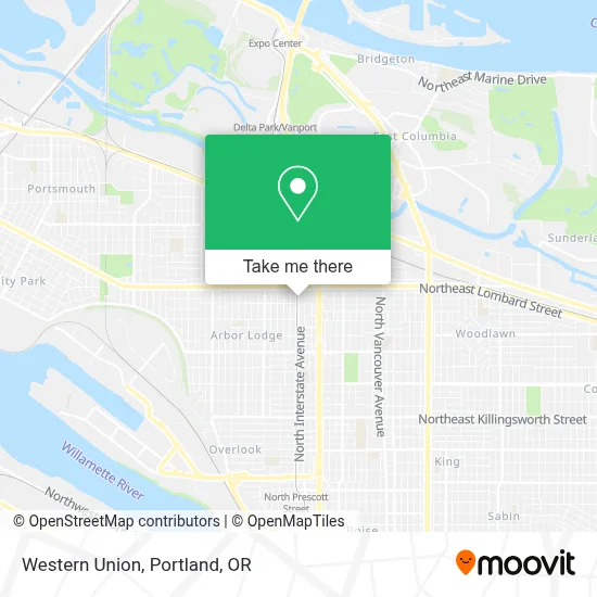 Western Union map