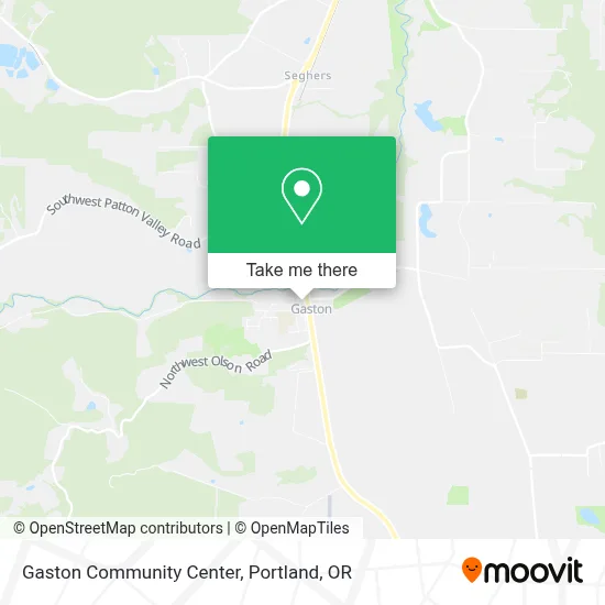 Gaston Community Center map